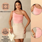 KIT 3 Blusas Regata Feminina Drapeada Manga Nula Malha Fresca Tendencia Verão