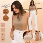 KIT 3 Blusas Regata Feminina Drapeada Gola Boba Malha Fresca Moda Verão